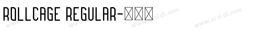 Rollcage Regular字体转换